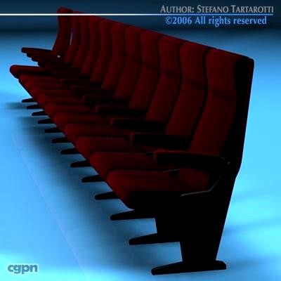 Theatre seats3d model