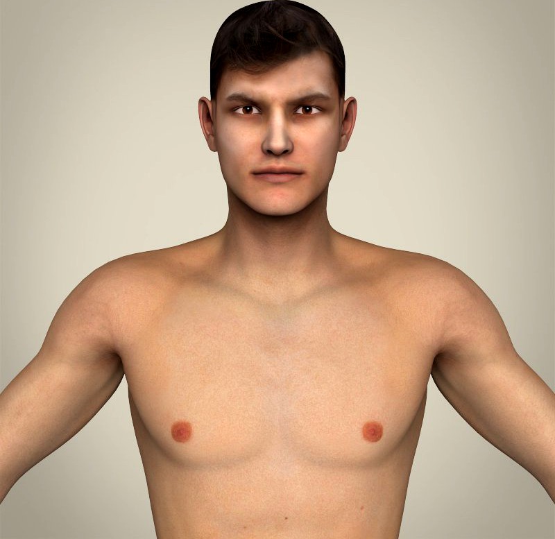 Realistic Young Man3d model