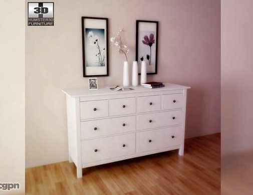 IKEA HEMNES Chest of 8 drawers - 3D Model.3d model