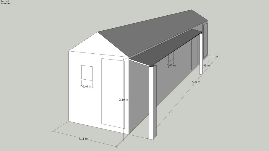 Примерная модель сарая