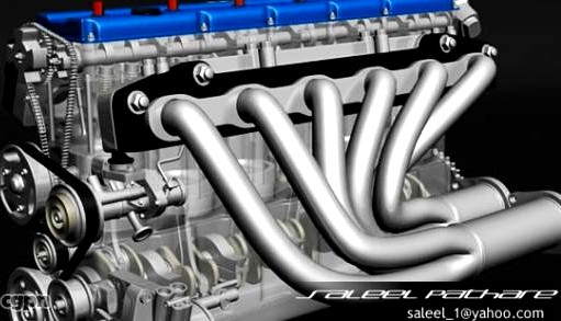 Straight 6 Engine3d model