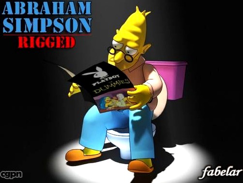 Abraham Simpson rigged3d model