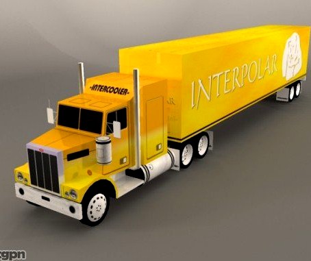 Low poly truck3d model