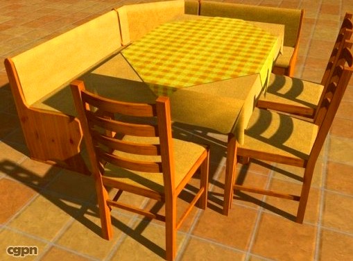 Dining table 43d model