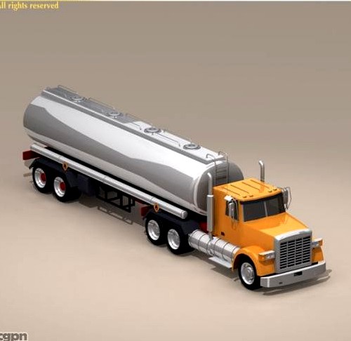 US tank truck3d model