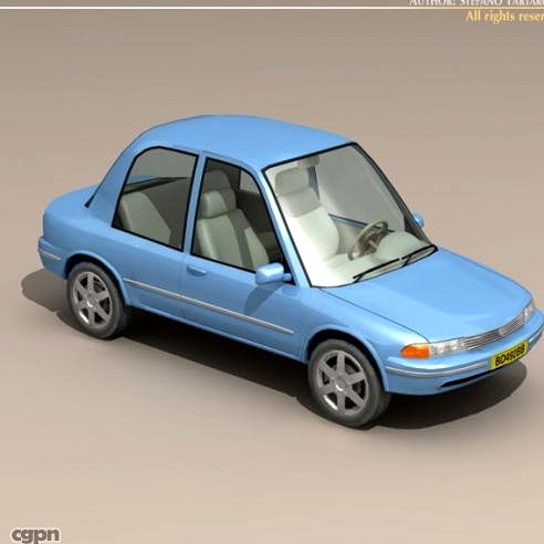 cartoon car 13d model