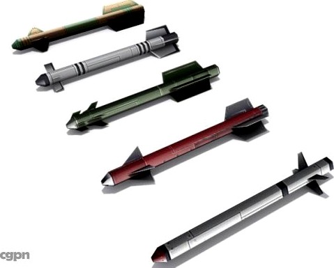 Short Range Missiles3d model