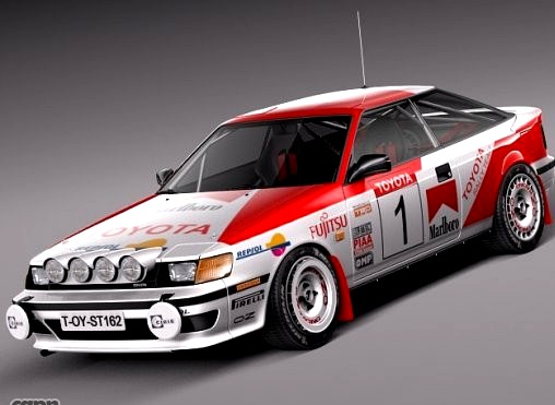 Toyota Celica 1985 - 1989 st165 RALLY3d model