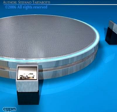 Expo platform turntables3d model