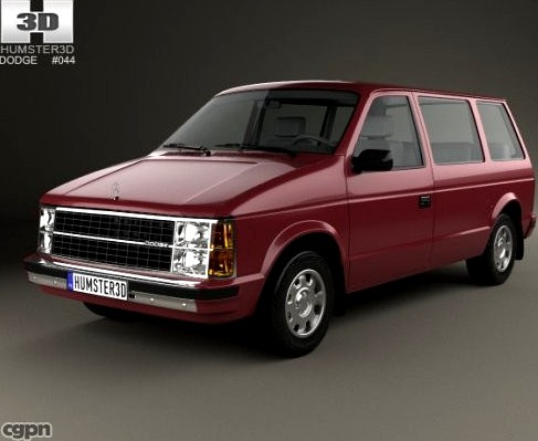 Dodge Caravan 19843d model