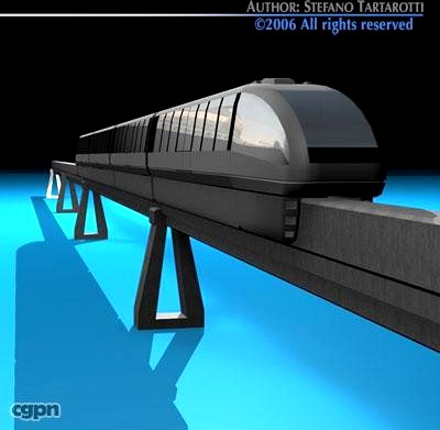 Monorail train3d model