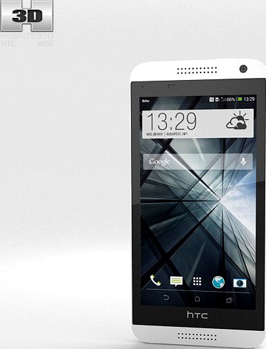 HTC Desire 610 White3d model