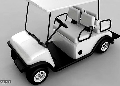 Golf Cart Vray3d model