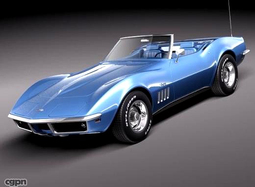 Chevrolet Corvette C3 1969 convertible3d model