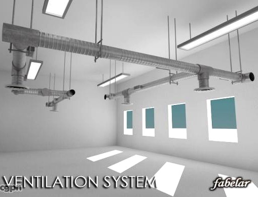 Ventilation system3d model