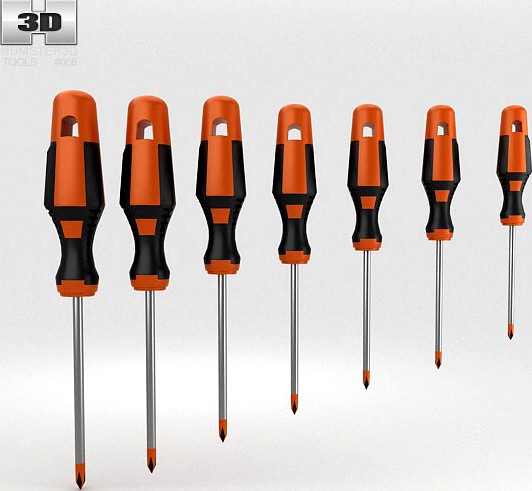 Screwdriver Set3d model