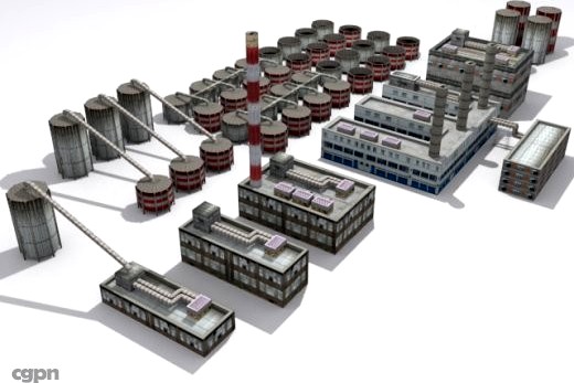Refinery Set3d model