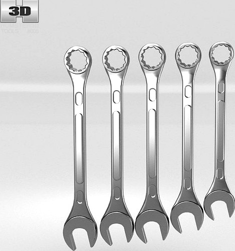 Wrench Set3d model