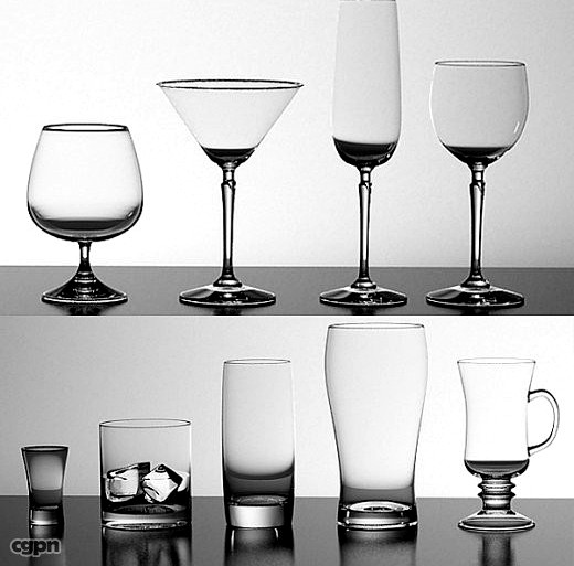 Glasses Set3d model