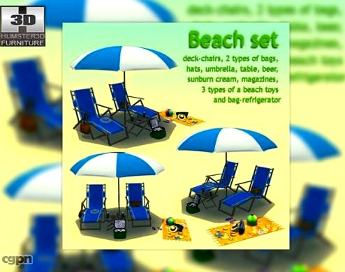 Beach set3d model