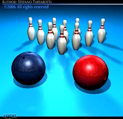 Bowling set3d model