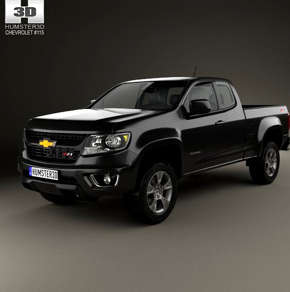 Chevrolet Colorado Extended Cab 20143d model