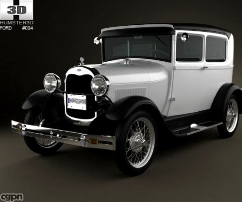Ford Model A Tudor 19293d model