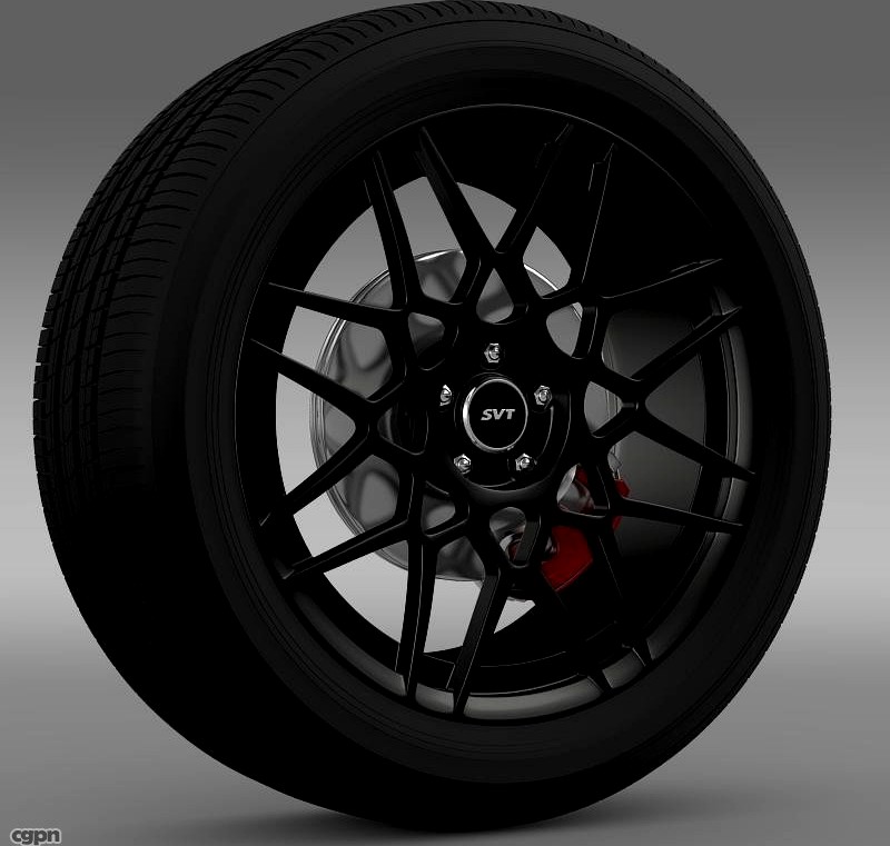 Ford Mustang Shelby GT500 2013 wheel3d model