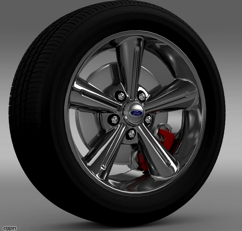 Ford Mustang Convertible 2010 wheel3d model