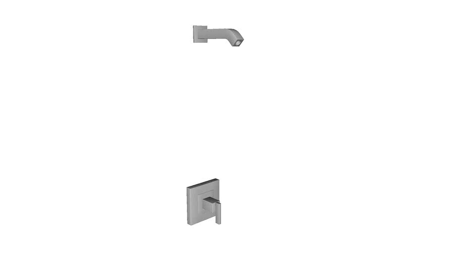 K-TLS14670-4 Loure(R) Rite-Temp(R) shower valve trim with lever handle, less showerhead