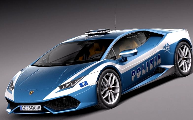 Lamborghini Huracan 2015 Italian Police3d model