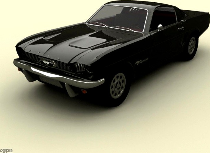 Ford Mustang 19663d model