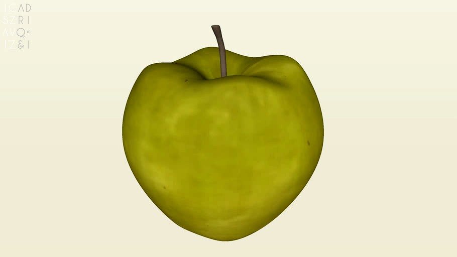GREEN APPLE - MANZANA VERDE (MODELADO)