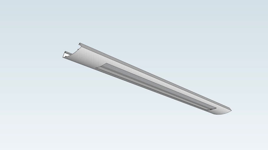 DELTA SISTEMA MÓDULO TETO POLICARBONATO 1480mm