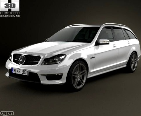 Mercedes-Benz C-Class 63 AMG estate 20123d model