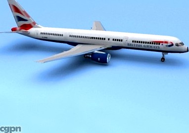 Boeing 757 British Airways3d model