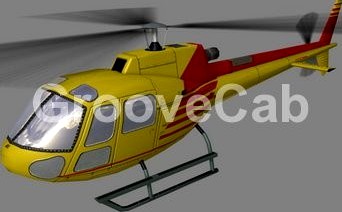 As-350 V4 Helicopter3d model