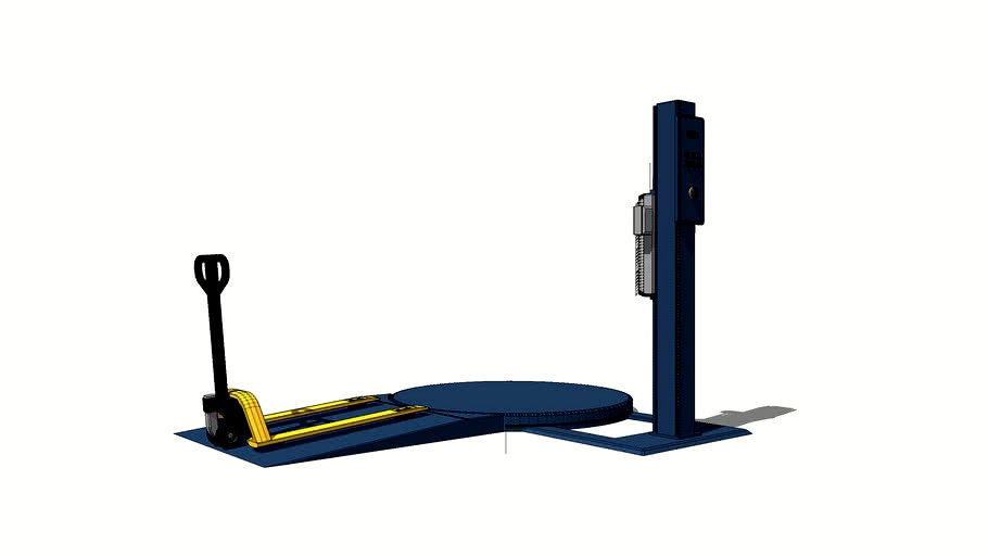 Semi-Auto Pallet Wrapper