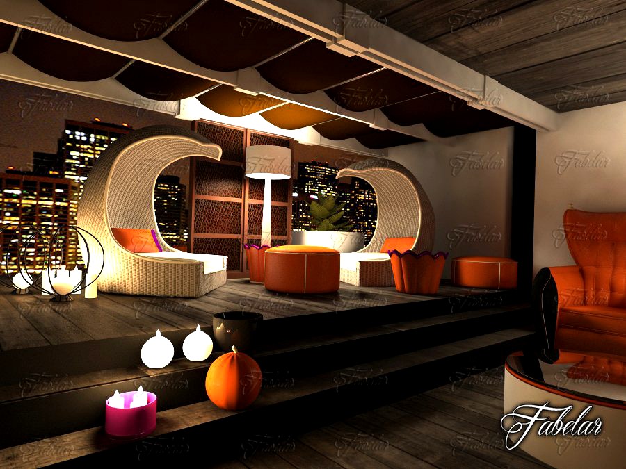 Living room 243d model