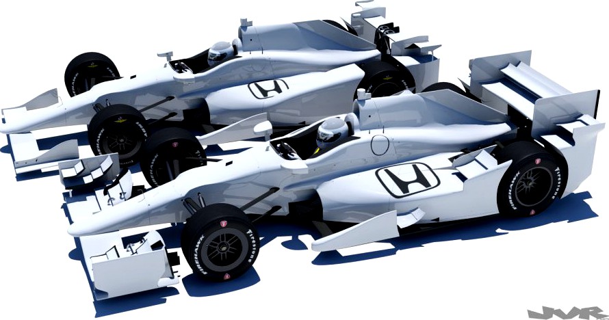 Indycar Honda road aero kit3d model