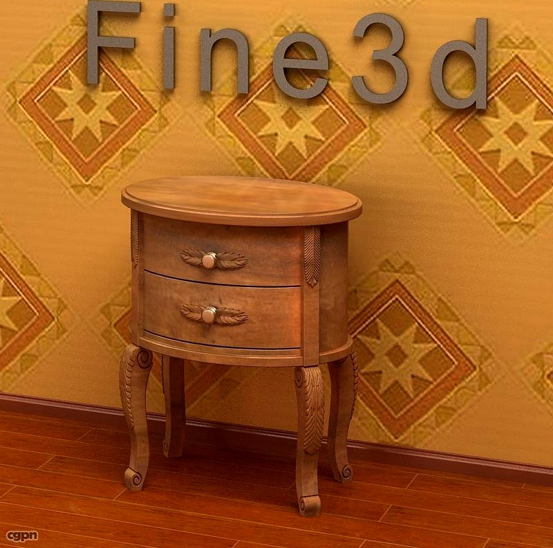 antique-08-Table-0473d model