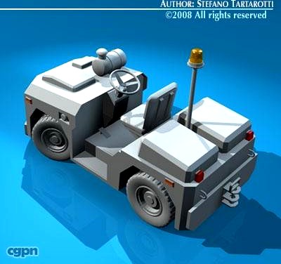 Airport tow tractor33d model
