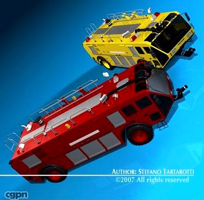 Airport firetruck3d model