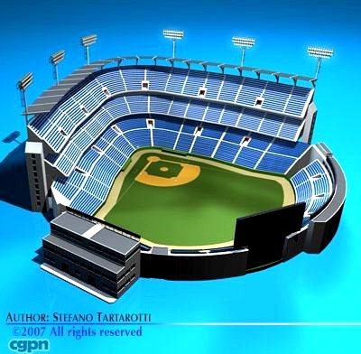 Baseball stadium3d model