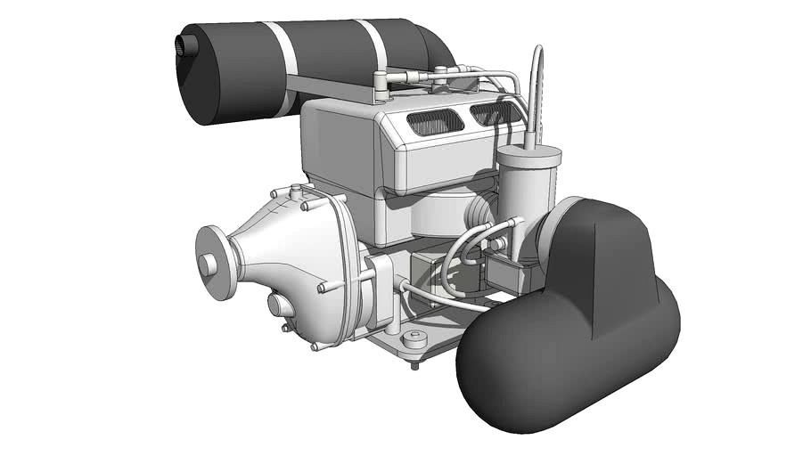 Rotax 447 UL Engine (pusher version)
