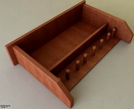 Shaker Style Shelf3d model