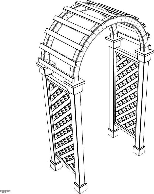 Arbor Trellis Style 33d model