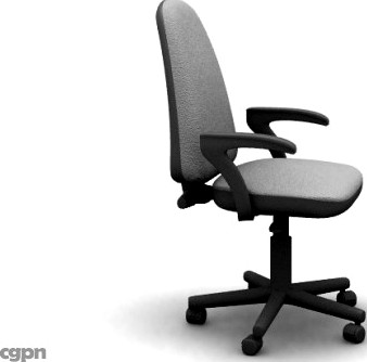 Grey office chair3d model