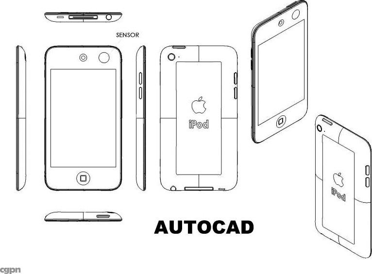 APPLE IPOD TOUCH 4 th Gen3d model