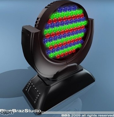 LED moving head3d model